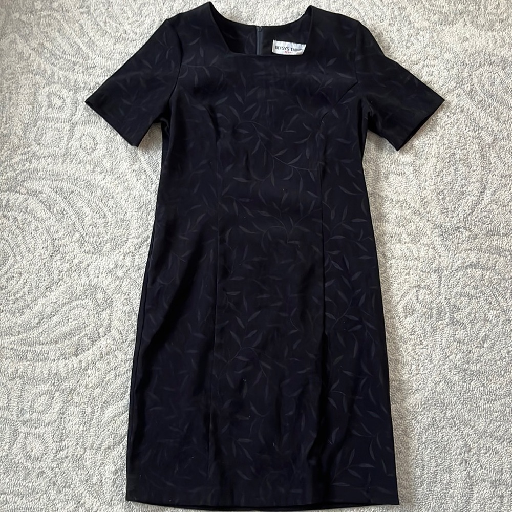 𝅺vintage Dress Black By Betsys Things Size 8 Petite